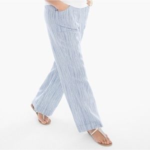 Chico’s Linen Striped Wide-Leg Pants